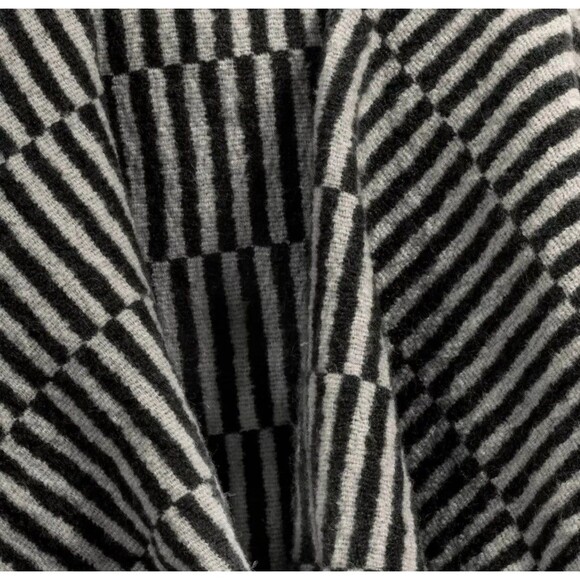 50''x60'' Oversized Woven Linework Throw Blanket Black/Cream - Threshold - Picture 6 of 8